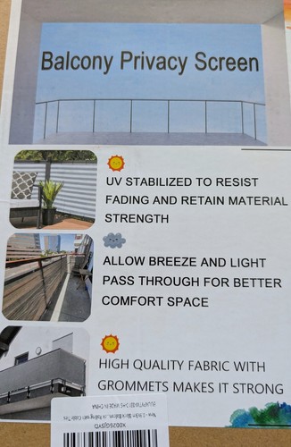 Balcony privacy screen - screen, uv