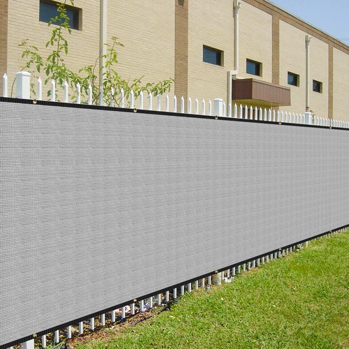 7ft gray heavy - heavy, privacy