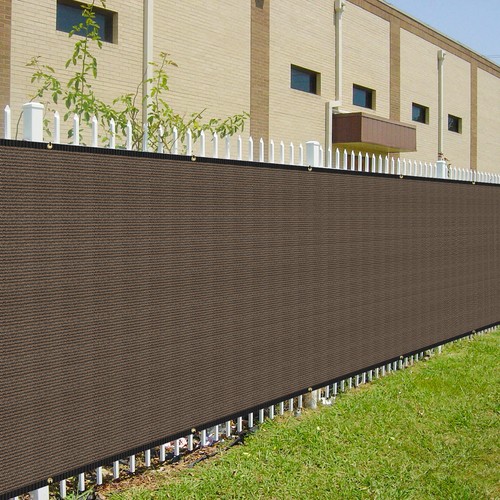 5ft brown privacy fence screen - brown,
