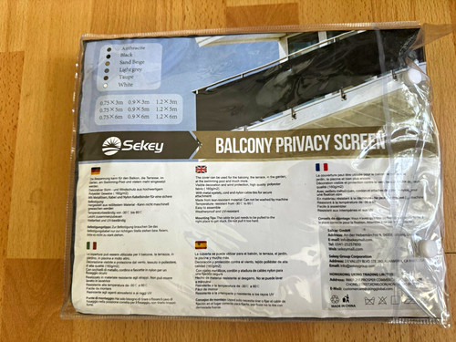 Balcony curtain privacy - , screen